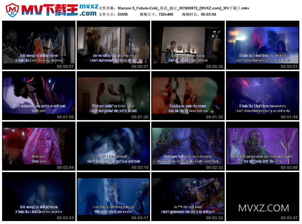 Maroon 5_Future-Cold_英语_流行_MC900572